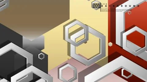 Modern geometric abstract vector templates stone and brick color compositions Stock Illustration