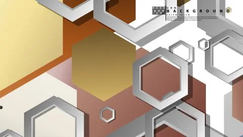 Modern geometric abstract vector templates stone and brick color compositions Illustrazione stock