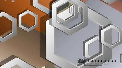 Modern geometric abstract vector templates stone and brick color compositions Illustrazione stock