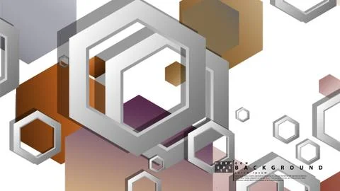 Modern geometric abstract vector templates stone and brick color compositions Illustrazione stock
