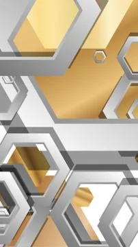 Modern geometric abstract vector templates wood color compositions. Vector il Stock Illustration