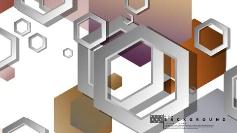 Modern geometric abstract vector templates stone and brick color compositions Illustrazione stock