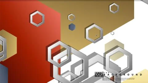 Modern geometric abstract vector templates stone and brick color compositions Illustrazione stock