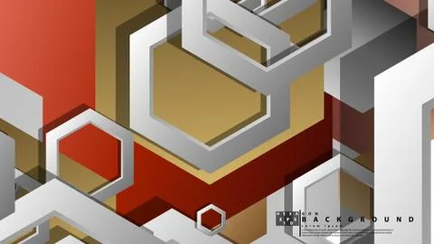 Modern geometric abstract vector templates stone and brick color compositions Stock Illustration