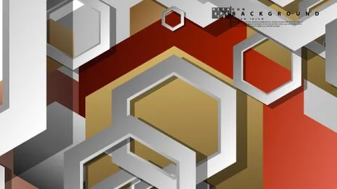 Modern geometric abstract vector templates stone and brick color compositions Stock Illustration
