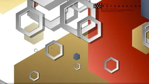 Modern geometric abstract vector templates stone and brick color compositions Illustrazione stock
