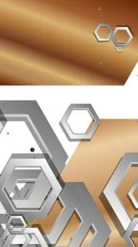 Modern geometric abstract vector templates wood color compositions. Vector il Illustrazione stock
