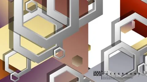 Modern geometric abstract vector templates stone and brick color compositions Illustrazione stock