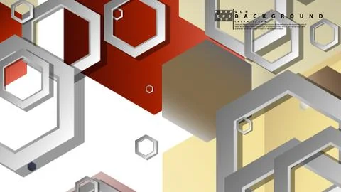 Modern geometric abstract vector templates stone and brick color compositions Stock Illustration