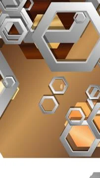 Modern geometric abstract vector templates wood color compositions. Vector il Stock Illustration