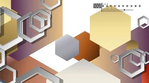 Modern geometric abstract vector templates stone and brick color compositions Illustrazione stock
