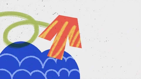 Modern geometric animated figures. Animated background Video stock 340039517