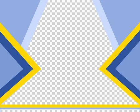 Modern geometric background with blue and yellow shapes. Abstract design for  Stock Illustration