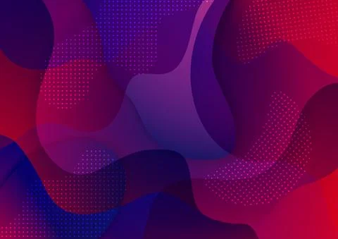 Modern geometric background. Fluid shapes composition. Gradient vector art il イラスト素材