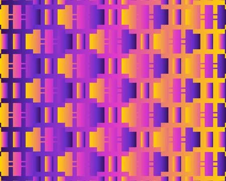 Modern geometric background, Gradient shapes composition Stock Illustration