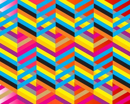 Modern geometric background, Gradient shapes composition Stock Illustration