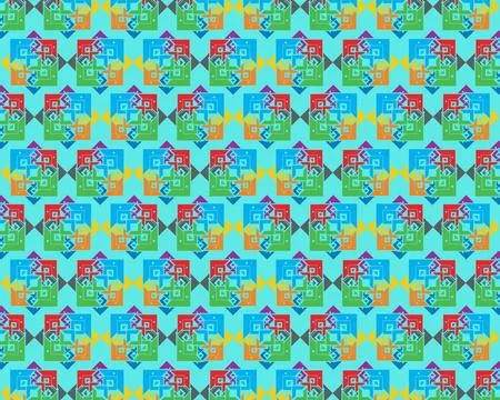 Modern geometric background, Gradient shapes composition Stock Illustration