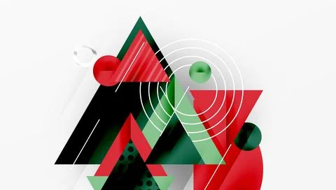 Modern geometric background - overlapping triangles with smooth gradients and イラスト素材