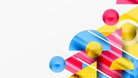 Modern geometric background - overlapping triangles with smooth gradients and 스톡 일러스트
