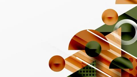 Modern geometric background - overlapping triangles with smooth gradients and Stockillustratie