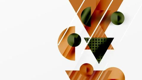 Modern geometric background - overlapping triangles with smooth gradients and 스톡 일러스트