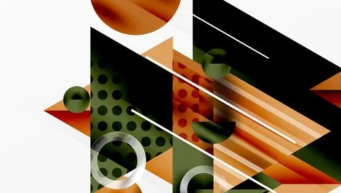 Modern geometric background - overlapping triangles with smooth gradients and 스톡 일러스트