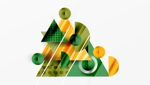 Modern geometric background - overlapping triangles with smooth gradients and 스톡 일러스트