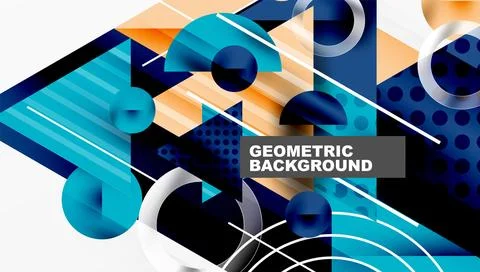 Modern geometric background - overlapping triangles with smooth gradients and 스톡 일러스트