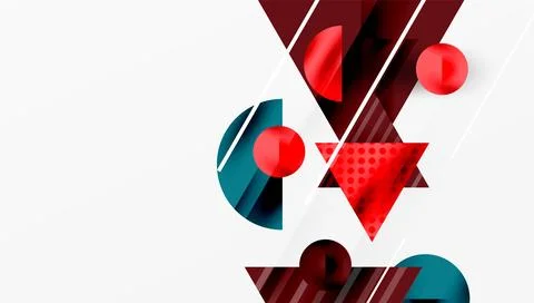 Modern geometric background - overlapping triangles with smooth gradients and 스톡 일러스트