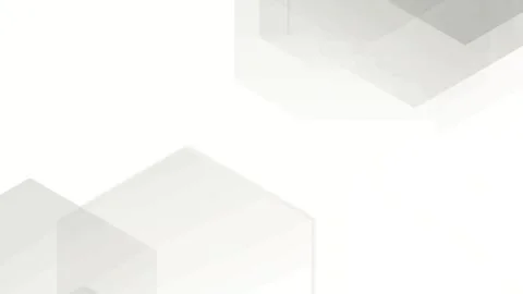 Modern geometric background with subtle gray 3D shapes Stock Footage 322717182