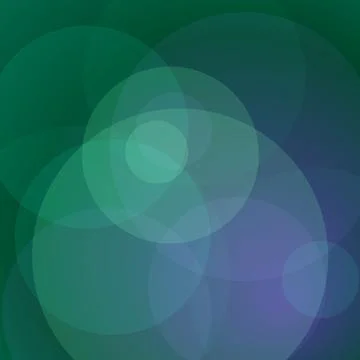 Modern Geometric Background with Translucent Layered Circles in Emerald Gre.. Иллюстрация