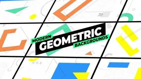 Modern Geometric Backgrounds Stock After Effects
