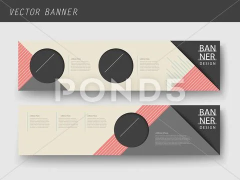 Modern Geometric Banner Template Design