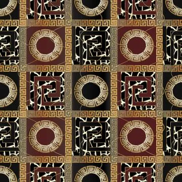 Modern geometric check vector seamless pattern background wallpa Stock Illustration