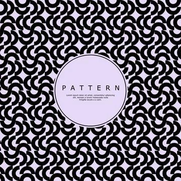 Modern geometric circle abstract pattern. Minimalist round point pattern design. Stock Illustration