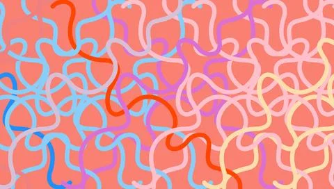 Modern Geometric Circle Pattern Christmas Card イラスト素材