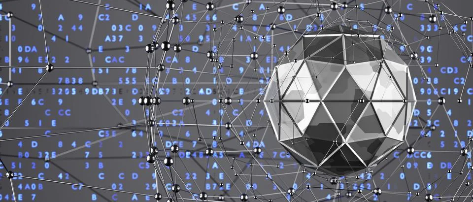Modern geometric composition can be used as template and layout. Abstract tec 스톡 일러스트