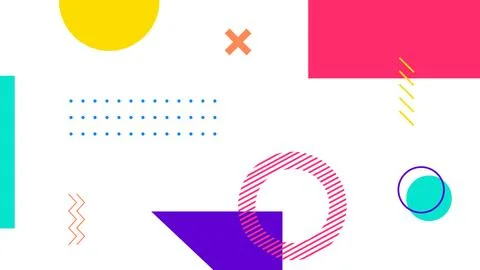 Modern Geometric Elements Background Stock Illustration