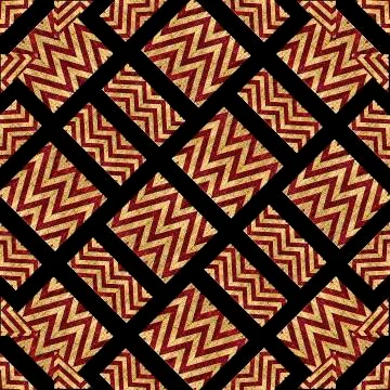 Modern Geometric Ethnic Pattern Stock Illustration