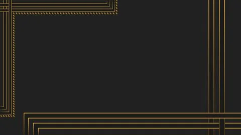 Modern Geometric Golden Pattern Design on Dark Background Stock Illustration