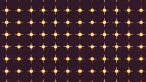 Modern geometric grid pattern with bright yellow dots. Abstract digital lattice Stock Illustration