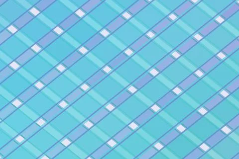 A modern geometric grid pattern in teal and blue with diagonal lines and li.. Stock Illustration