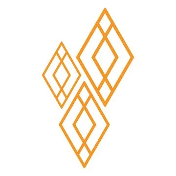 Modern geometric hexagonal shape design Stock Illustration