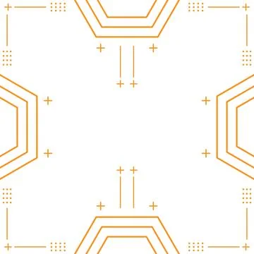 Modern geometric hexagonal shape design Stock Illustration