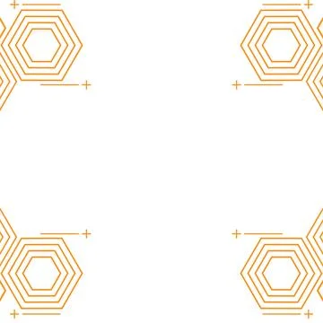 Modern geometric hexagonal shape design Stock Illustration