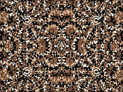 Modern Geometric Intricate Seamless Pattern Stock Illustration