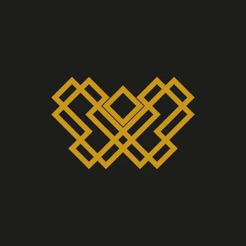 Modern Geometric Logo Design Stock Illustration