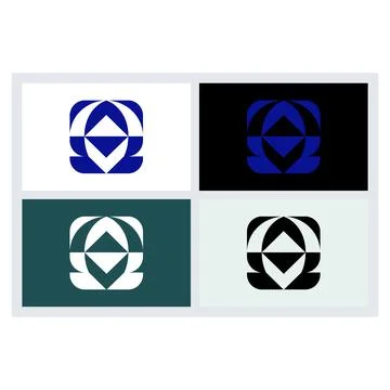 Modern Geometric Logo Icon Set Vector Design Stockillustratie