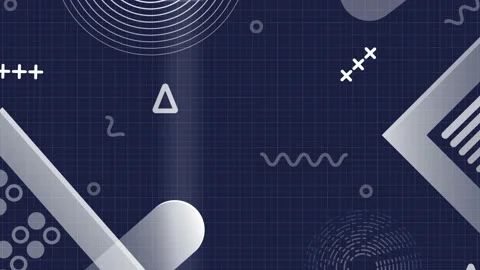 Modern geometric pattern animation Stock Footage 138742608