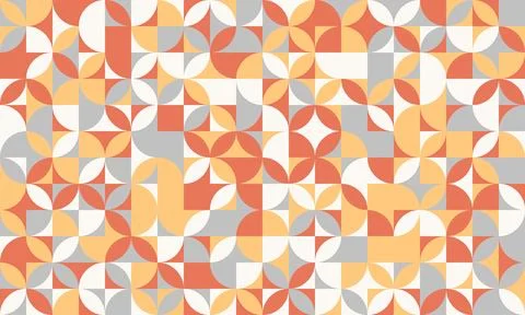 Modern geometric pattern with artistic shapes and seamless repetition. Ideal  Stock Illustration